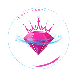 diamond and crown logo for Roxy Tart, Confidence Queen.